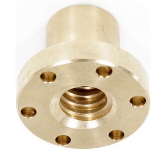 Изображение товара Гайка трапецеидальная с фланцем (сталь) TECHNIX BFM204GPRO d=20 мм, шаг резьбы 4 мм (лев. резьба) BFM204GTECHNIXPRO