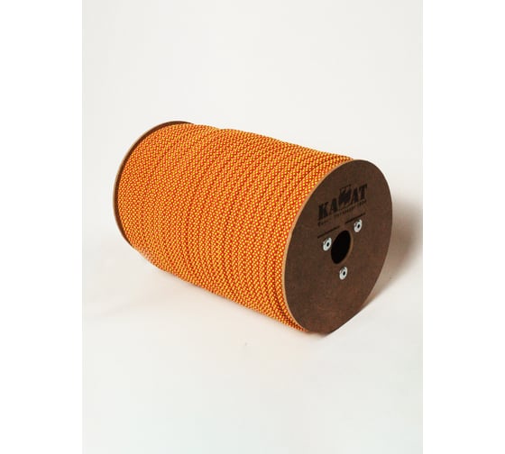 Изображение товара Веревка страховочно-спасательная ОАО КАНАТ "КАЗБЕК" ø9мм, 200м, цветная, оплётка из некручёных нитей, статическая с сердечником низкого растяжения, 1010480009К200