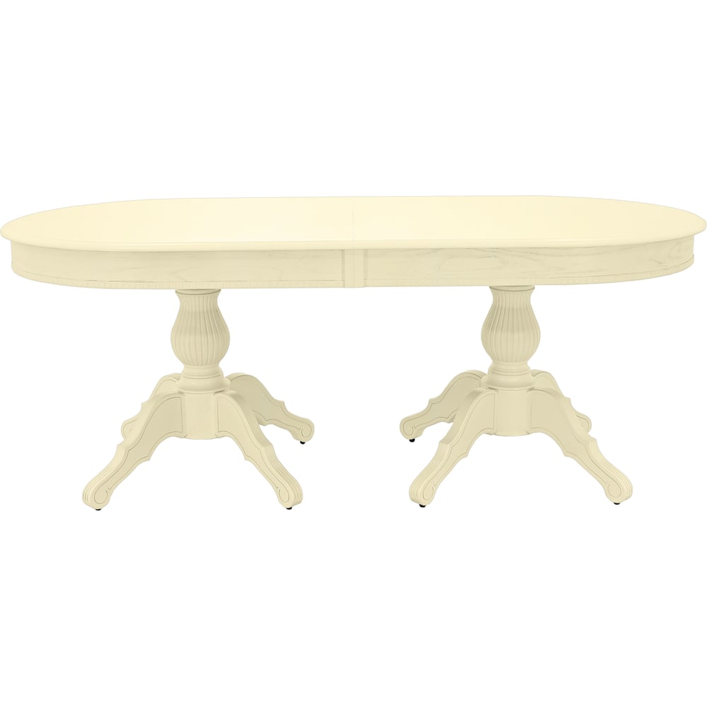 Изображение товара Стол AURORA Рафаэль раздвижной овальный слоновая кость МДФ/шпон