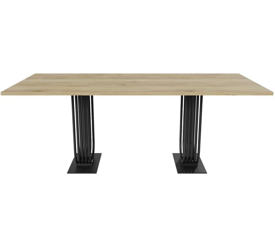 Изображение товара Обеденный прямоугольный кухонный стол GENGLASS ARFEO Duo, 200х100 GGT-28-2-1-200-100