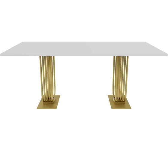 Изображение товара Обеденный прямоугольный кухонный стол GENGLASS ARFEO Duo 180х90 GGT-28-1-3-18090