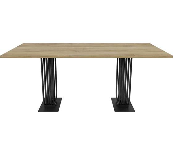 Изображение товара Обеденный прямоугольный кухонный стол GENGLASS ARFEO Duo 180х90 GGT-28-2-1-18090