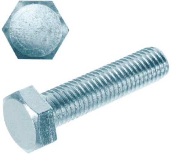 Изображение товара Болт с шестигранной головкой ВИРТУОЗ (DIN933) 12 х 60, КП5.8 (400мл) - 20 шт 400-61236