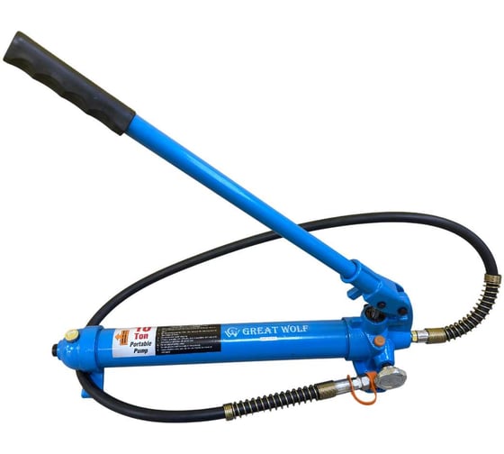 Изображение товара Насос ручной гидравлический для пресса Great Wolf 10 т GW-0410-1