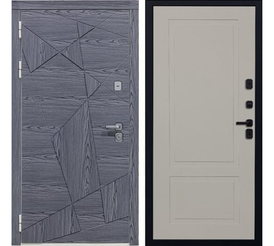 Изображение товара Дверь DIVA 97/3 2050x860 левая, Дуб Графит - Н7 Софт Шампань УТ-00083354