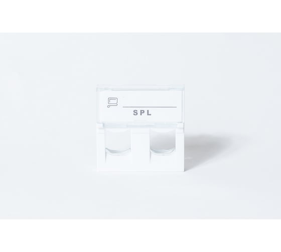 Изображение товара Лицевая панель SPL 45x45 мм, для 2 модулей Keystone, 15 шт. 500020