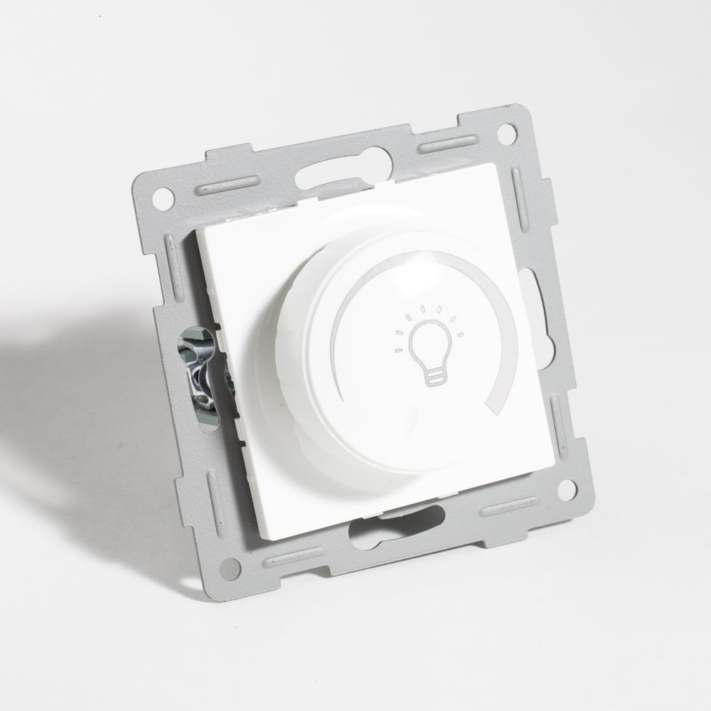 Изображение товара Светорегулятор поворотный SPL диммер для светодиодов 125-250V 200W белый