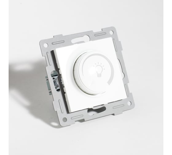 Изображение товара Светорегулятор поворотный (диммер) SPL для светодиодных ламп, 2 направления, 125-250V, 200W (белый) 8 шт. 201152