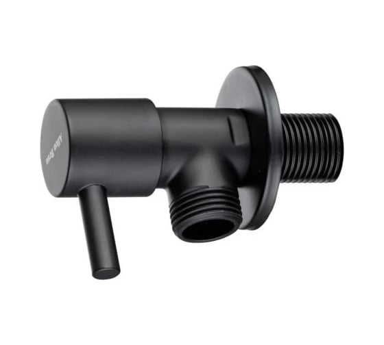 Изображение товара Угловой вентиль ALLEN BRAU 5.31026-31 PRIORITY Round 1/2, латунь, черный мат (265552) 00265552