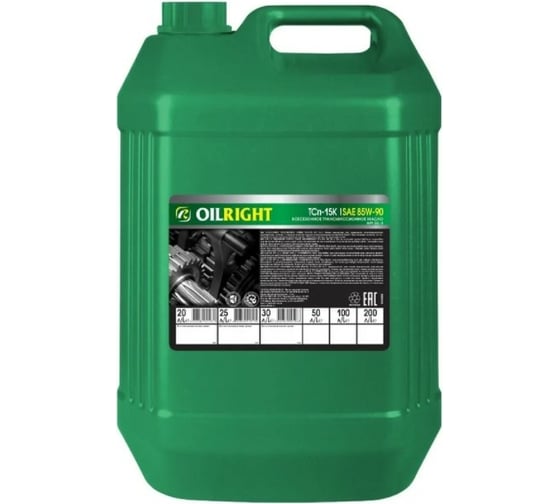 Изображение товара Трансмиссионное масло OILRIGHT ТСП-15 К 20 л 2564