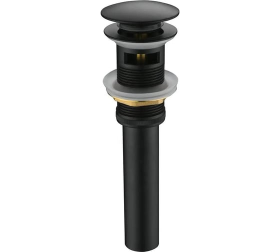 Изображение товара Донный клапан для раковины с переливом Maretti черный AC19P11560