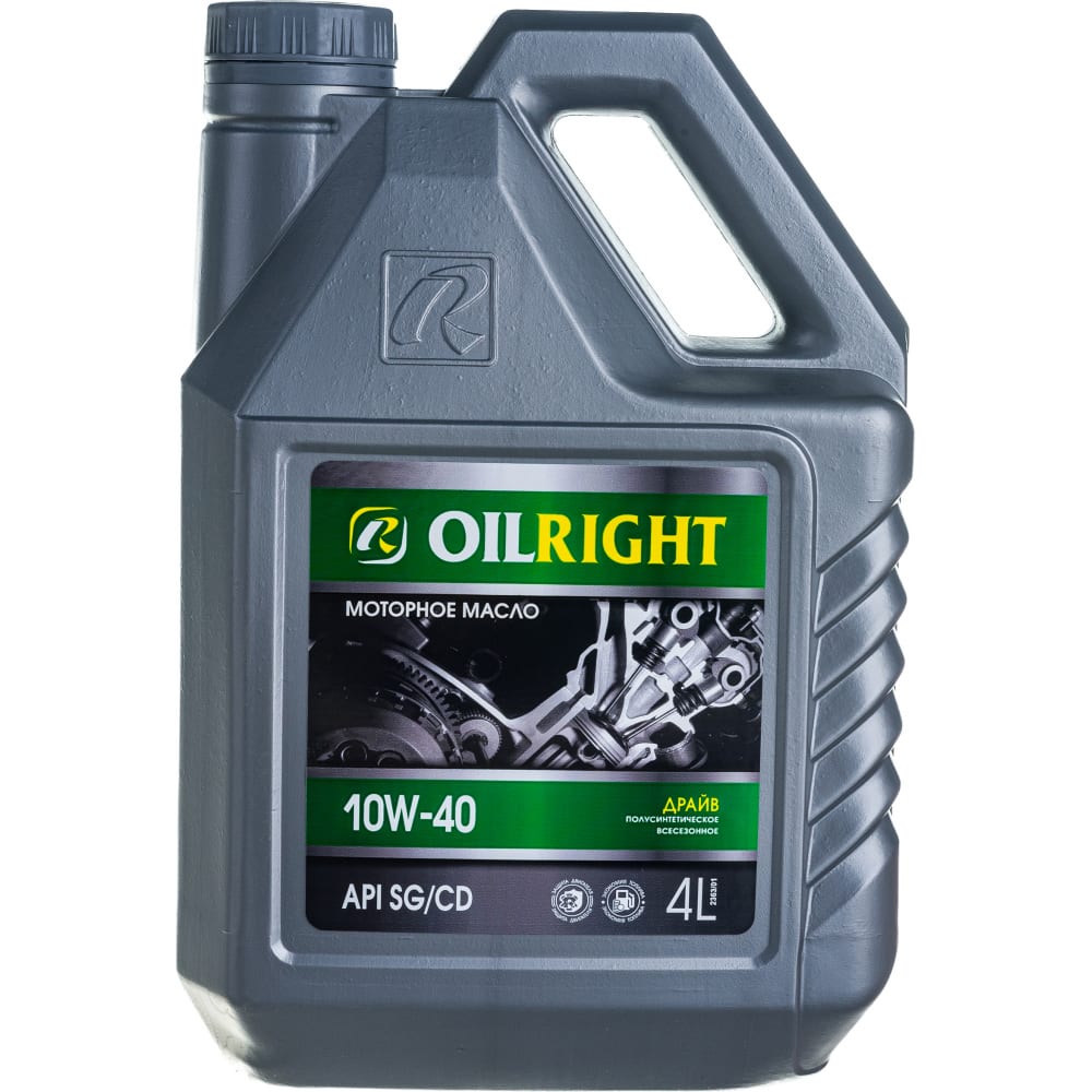 Моторное масло OILRIGHT 10W40 2363 10W40 API SG/CD - фото 1