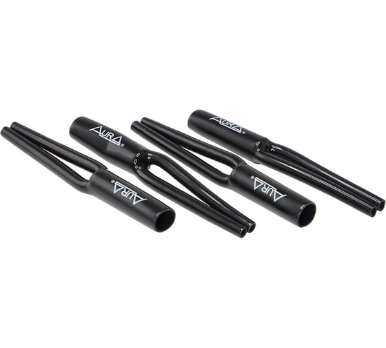 Изображение товара Кабельный ПВХ разветвитель AURA "штаны", 11мм., черный комплект 4 шт RCA-Y11B