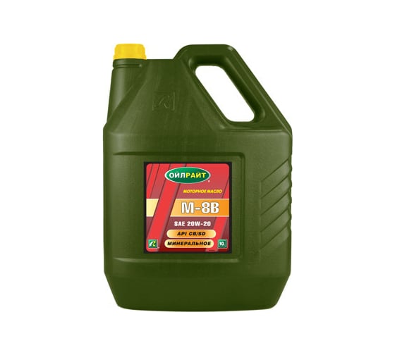 Изображение товара Моторное масло OILRIGHT М8В SAE 20W20, API CB/SD, 10 л 2483