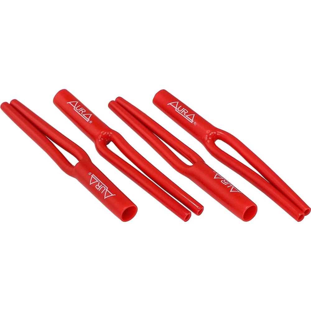 Изображение товара Набор из 4 термоусадочных кабельных разветвителей AURA "штаны" 9мм красный