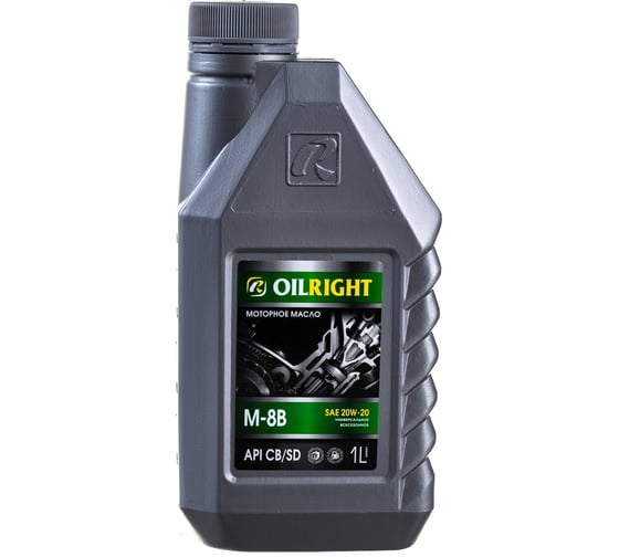 Изображение товара Моторное масло OILRIGHT М8В SAE 20W20, API CB/SD, 1 л 2486