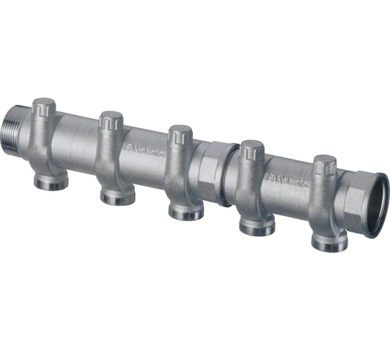 Изображение товара Коллектор запорный FAR 1 1/2(ВР-НР) с 4 отв. М33х1,5 для труб 20-26 мм FK 3920 11204