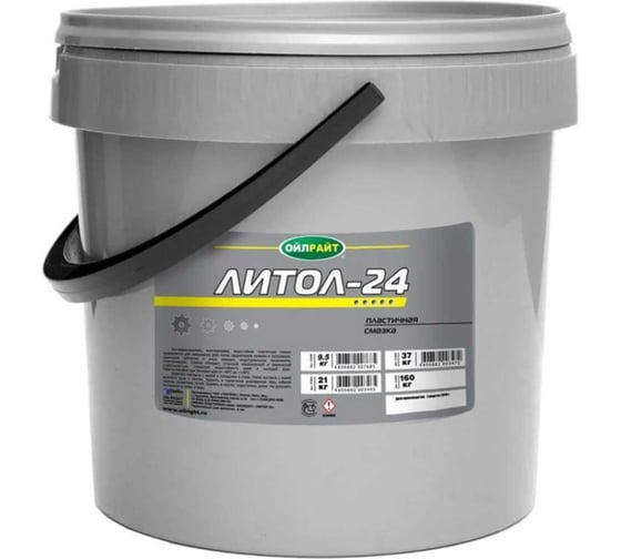 Изображение товара Пластичная смазка OILRIGHT Литол-24 9.5 кг 6050