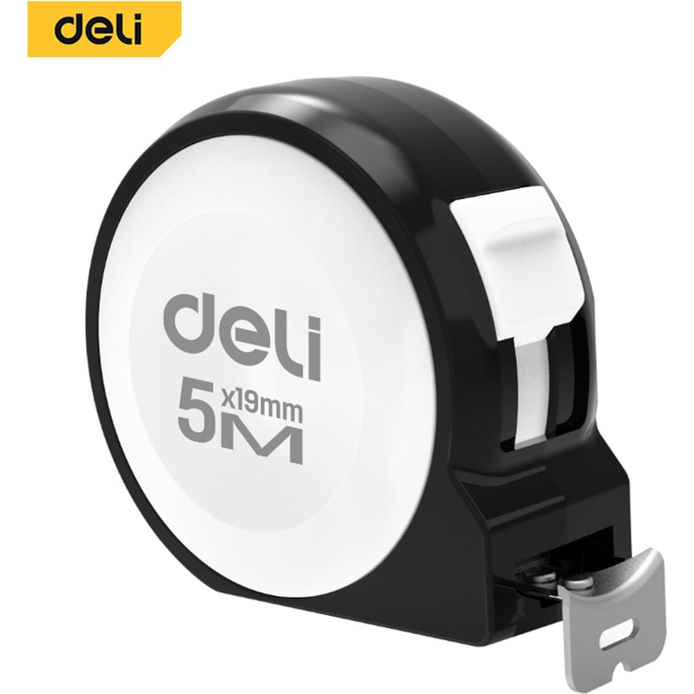 Изображение товара Рулетка DELI Home Series White H8005A 5м х 19мм (Эксклюзивный дизайн, софттач пластик, подарочная упаковка) 177188