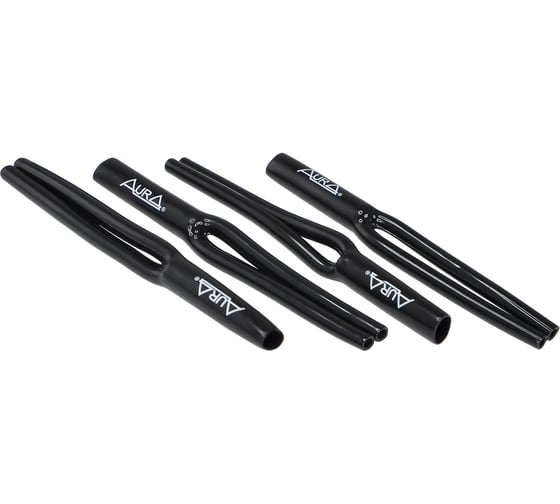 Изображение товара Кабельный ПВХ разветвитель AURA "штаны", 7мм., черный комплект 4 шт RCA-Y07B