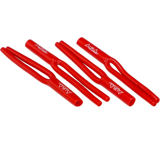Изображение товара Кабельный ПВХ разветвитель AURA "штаны", 7мм., красный комплект 4 шт RCA-Y07R