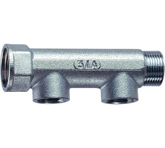 Изображение товара Коллектор FAR 1, ВР-НР, 2 отвода 1/2, ВР, межосевое 50 мм FK 3600 1