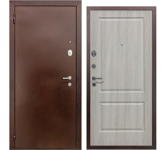 Изображение товара Дверь DIVA 510 2050х860 левая, Антик медь - Д7 Дуб филадельфия крем УТ-00081695