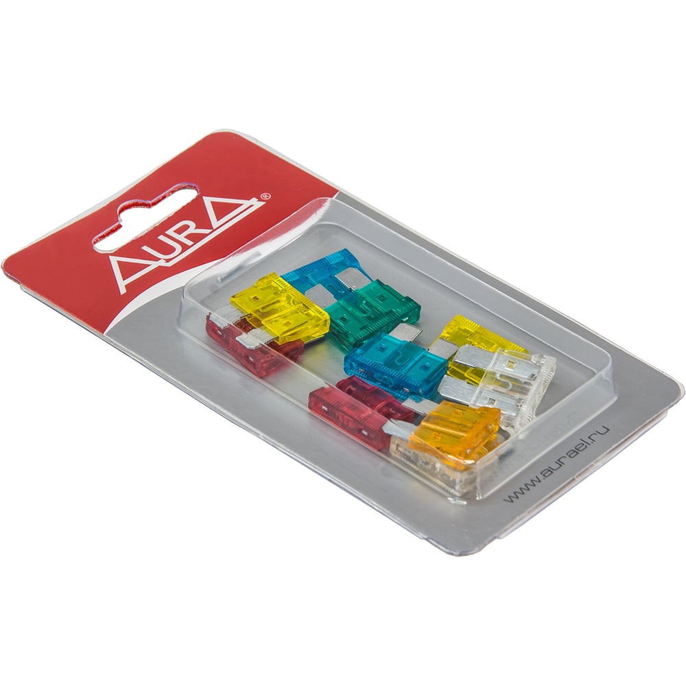 Изображение товара Набор предохранителей AURA ATC 5-30A 10 шт для электросистем и авто