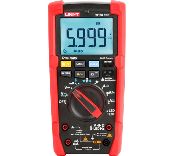 Изображение товара Мультиметр профессиональный UNI-T UT18B PRO 13-0089