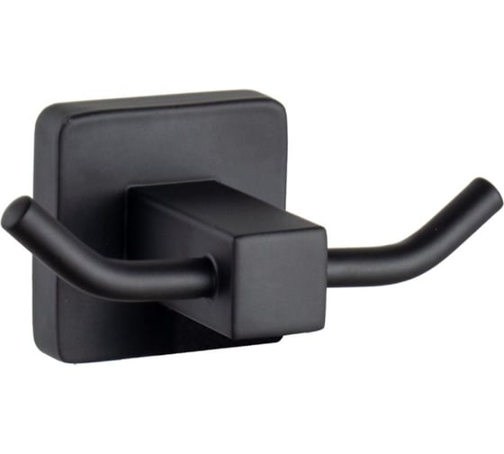 Изображение товара Крючок для ванной комнаты двойной Maretti Umbria Black, черный UMB53299