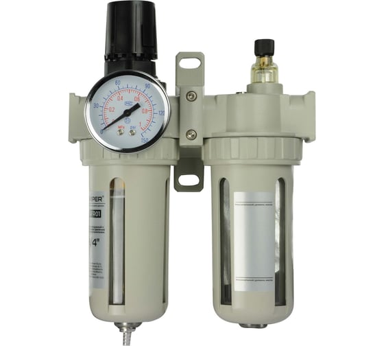 Изображение товара Фильтр воздушный SKIPER AFR01 1/4 с регулятором давления и маслораспылителем 00-00022251