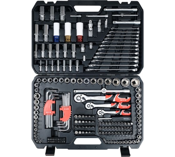 Изображение товара Набор инструментов YATO 178 шт. 1/4 3/8 1/2 YT-38850