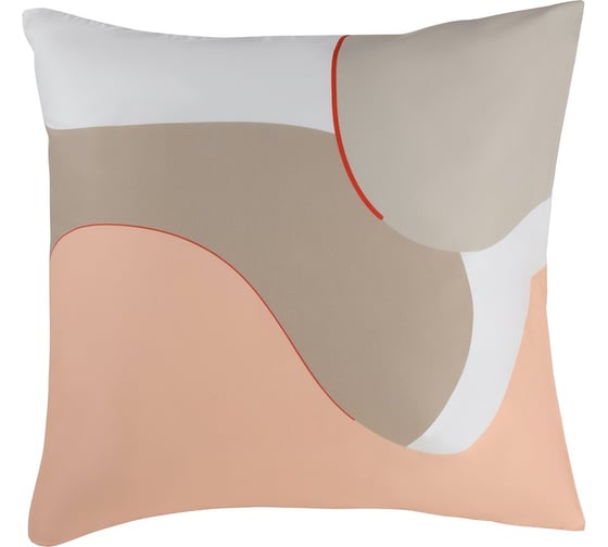 Изображение товара Набор из двух наволочек Tkano из сатина, бежевого цвета, с авторским принтом, из коллекции Freak Fruit, 70x70 см TK20-PC0034