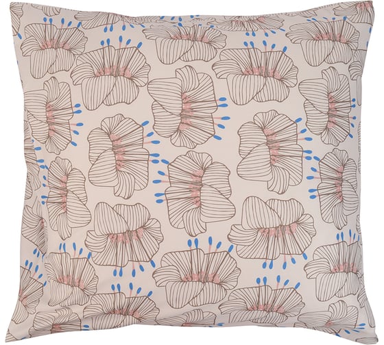 Изображение товара Набор из двух наволочек Tkano из сатина, с принтом Цветы, из коллекции Prairie, 70x70 см TK21-PC0010