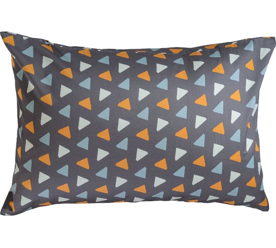 Изображение товара Набор из двух наволочек Tkano из сатина, с принтом Triangles, из коллекции Wild, 50x70 см TK20-PC0013