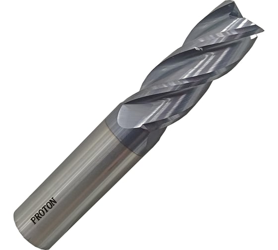 Изображение товара Фреза концевая твердосплавная PROTON 16х45х100 мм, HRC45, Z=4 Т0000022902