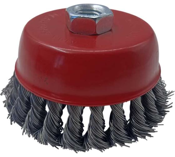 Изображение товара Щетка чашечная ADMIRAL STARS 100мм, 0.5 мм, жгутированная стальная проволока 54361599