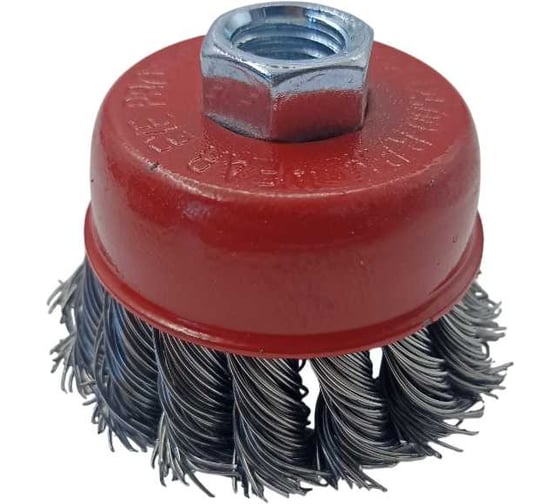 Изображение товара Щетка чашечная ADMIRAL STARS 75мм, 0.5мм, жгутированная стальная проволока 54359145