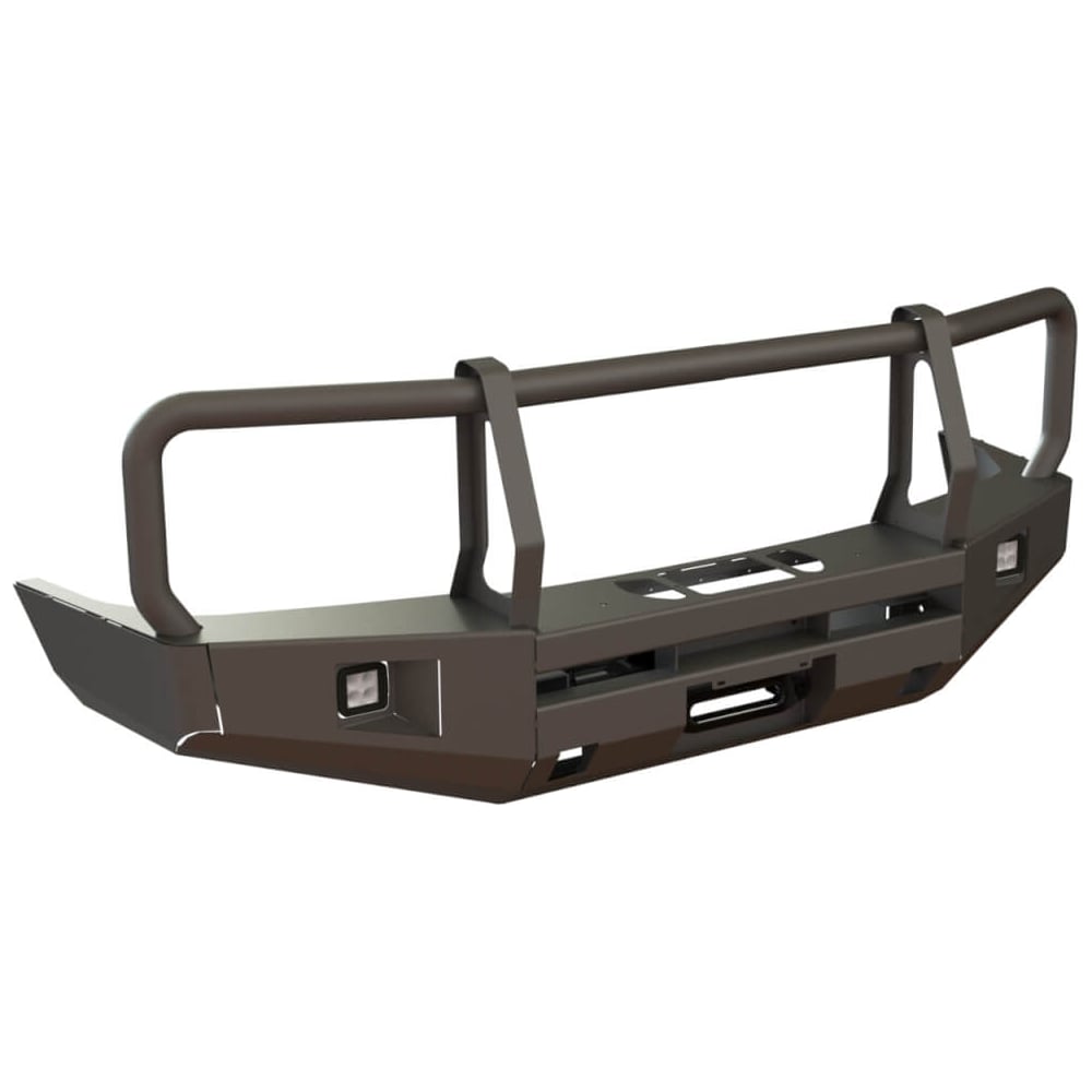 Изображение товара Передний силовой бампер STC для Toyota Land Cruiser 105 с защитой фар и противотуманками