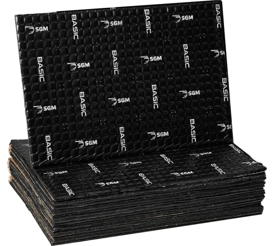 Изображение товара Шумоизоляция для автомобиля SGM Basic 3, 20 листов/ виброизоляция для машины/ комплект звукоизоляции SGM.BS3.04X025.20