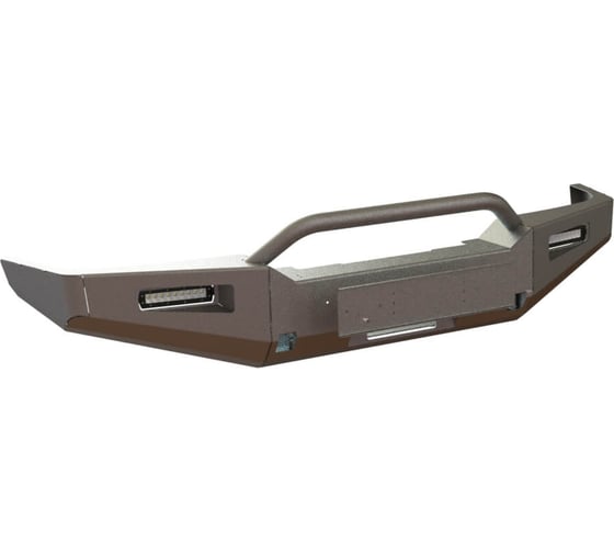 Изображение товара Бампер силовой передний STC Toyota Land Cruiser 80 с защитной дугой и фарами водительского света STC-TLC80-BF-C1-L3