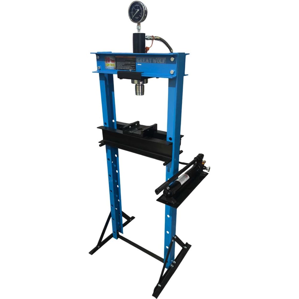 Изображение товара Гидравлический пресс Great Wolf GW-0920 20 тонн с насосом Изображение товара Гидравлический пресс Great Wolf GW-0920 20 тонн с насосом