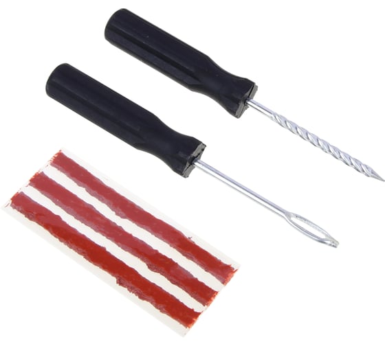 Изображение товара Ремкомплект для б/к шин ЕРМАК прямые ручки, шило для жгута, шило спиральное 1 777-006