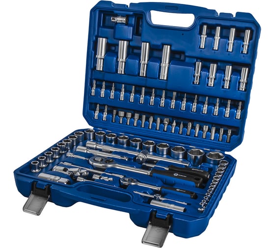 Изображение товара Набор инструмента универсальный КОБАЛЬТ 1/4 и 1/2, 94 предмета, кейс 919-647