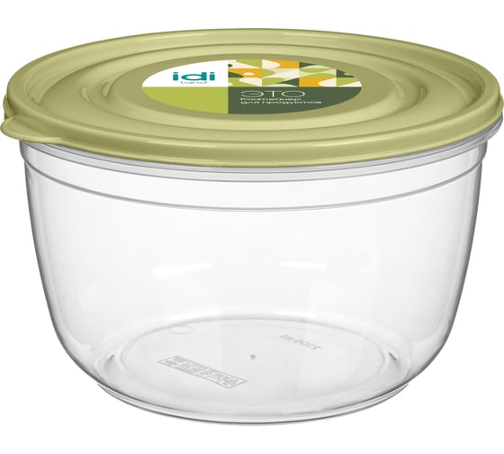 Изображение товара Контейнер для продуктов Idiland Flexy круглый 2,1 л, (зеленый) 231111418/09