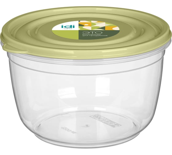 Изображение товара Контейнер для продуктов Idiland Flexy круглый 1,2 л, (зеленый) 231111318/09