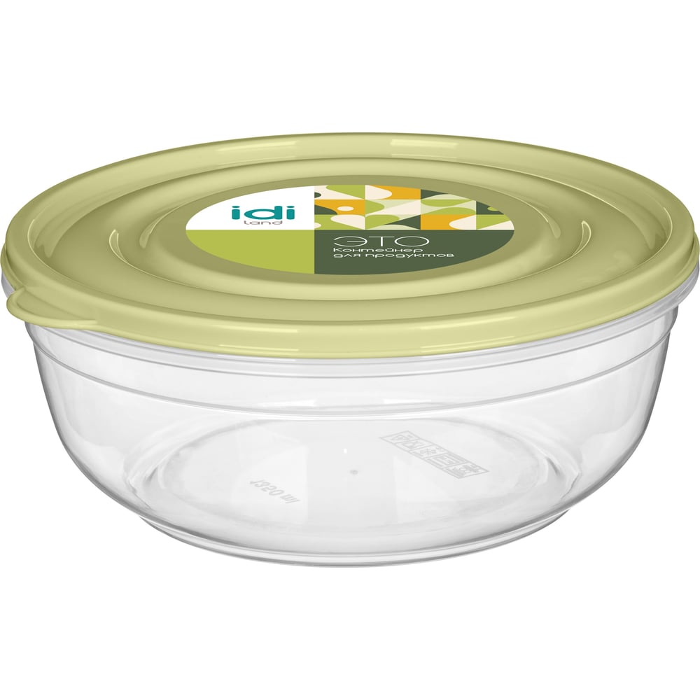 Изображение товара Контейнер для продуктов Idiland Flexy круглый 1,35 л (зеленый) 231111118/09