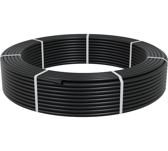 Изображение товара Труба Экопласт ПНД, гладкая, диаметр 16 мм, цвет черный, 25м 22016-25