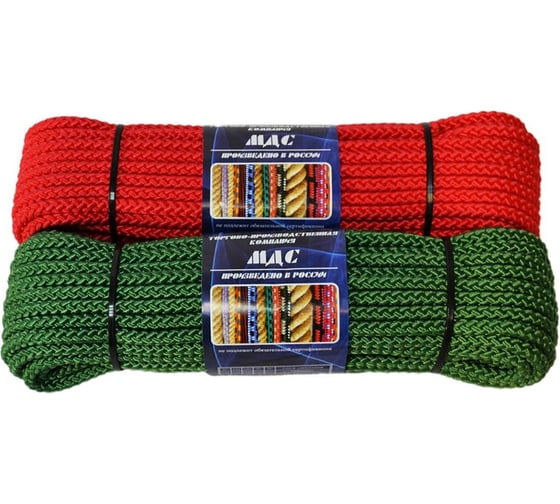 Изображение товара Шнур ПАРТНЕР МДС PAR полипропиленовый, плетеный, 8 мм, 8 прядный, без сердечника 20 м 00071943