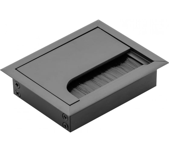 Изображение товара Пропуск для кабеля GTV МЕРИДА 80x100 ММ, цвет черный 30 шт LB-80X100-20